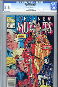 The New Mutants #98 CGC 8.5 Newsstand