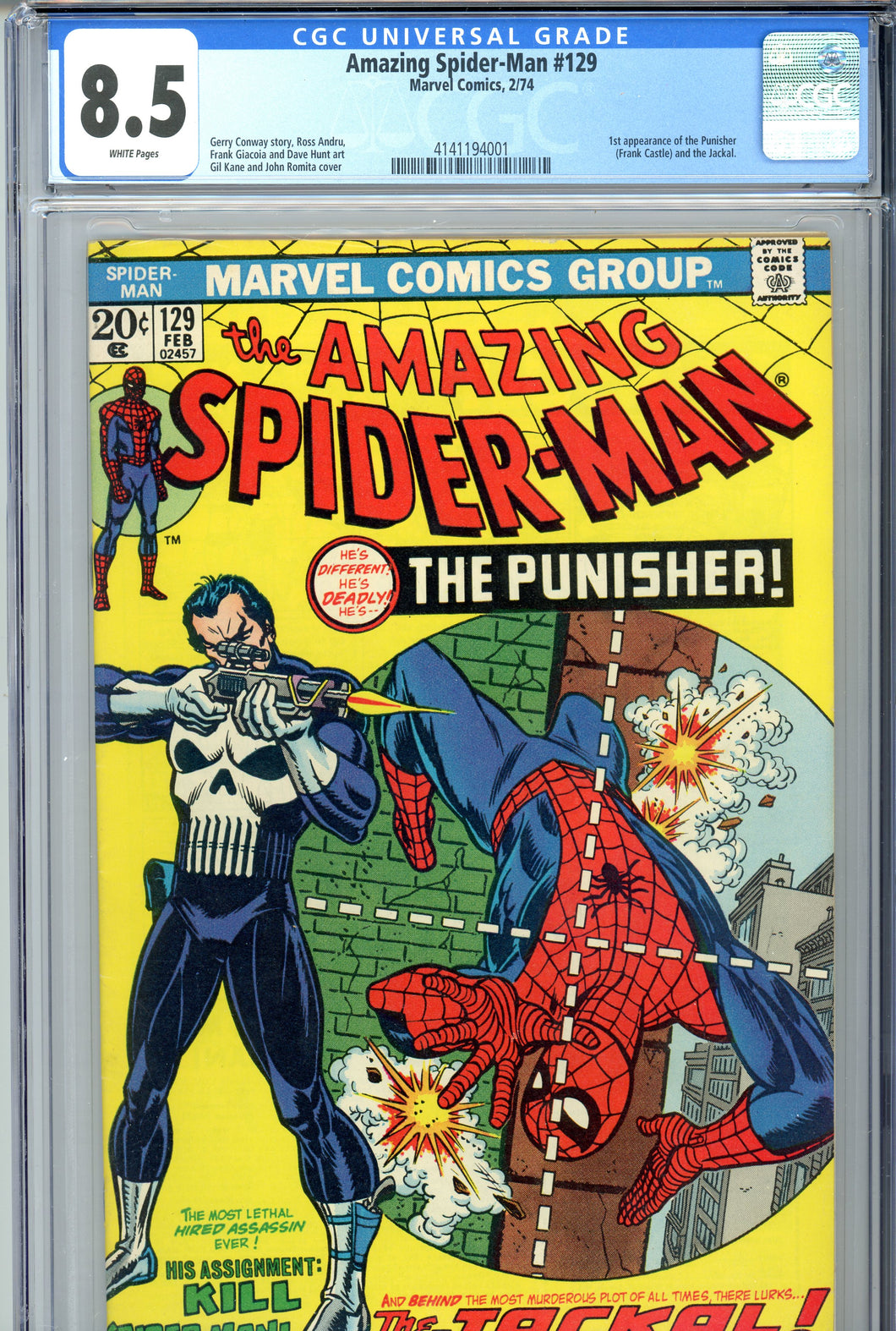 Amazing Spider-Man #129 CGC 8.5