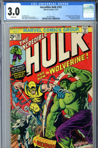 Incredible Hulk #181 CGC 3.0 White Pages