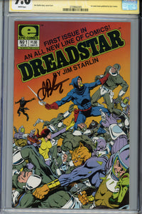 Dreadstar #1 CGC 9.6 SS Signed Starlin