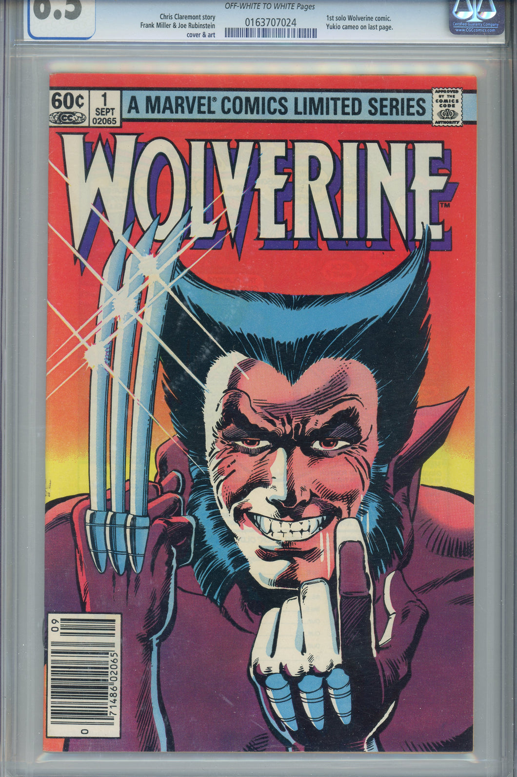 Wolverine Limited Series #1 CGC 6.5