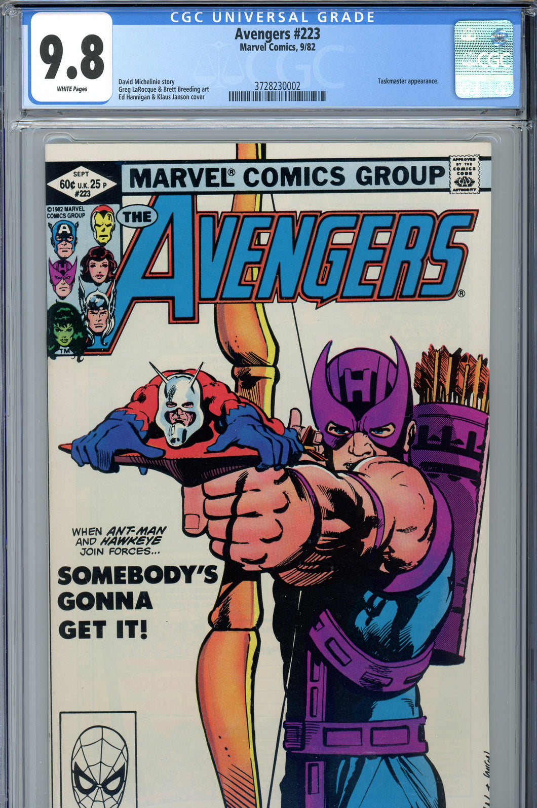 Avengers #223 CGC 9.8