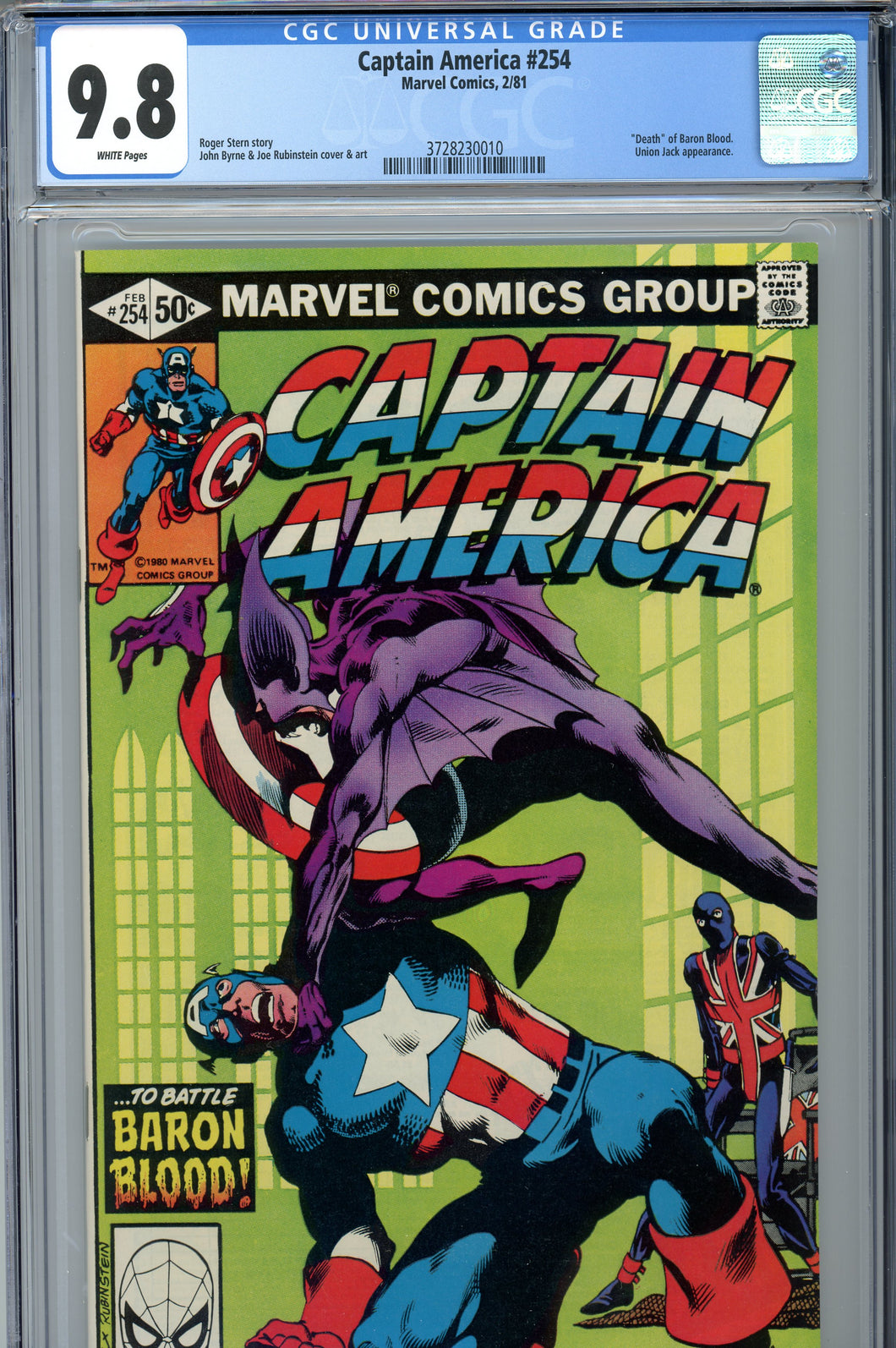 Captain America #254 CGC 9.8