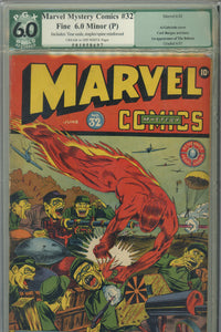Marvel Mystery Comics #32 PGX 5.0 Restored