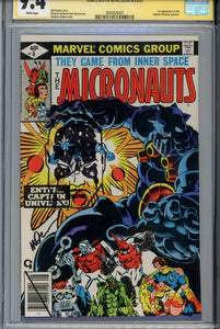 Micronauts #8 CGC 9.4 SS Golden Remark 1st Captain Universe