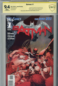 Batman #1 New 52 x 5 CBCS 1st (Newsstand) 2nd, 3rd, 4th, 5th Print