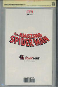Amazing Spider-Man #800 CBCS 9.8 SS Mayhew Ultimate Edition
