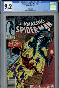 Amazing Spider-Man #265 CGC 9.2 Canadian Price Variant