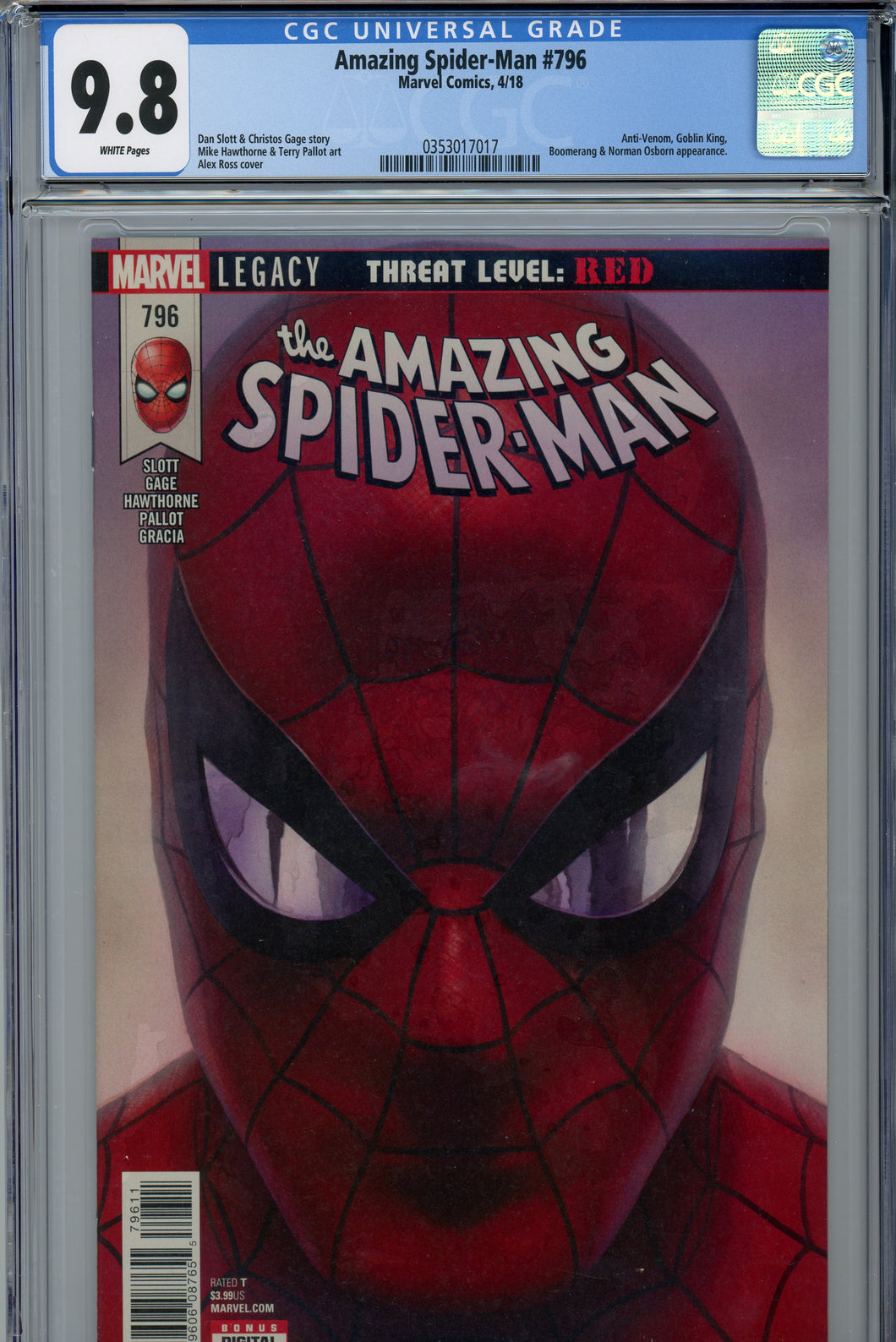 Amazing Spider-Man #796 CGC 9.8