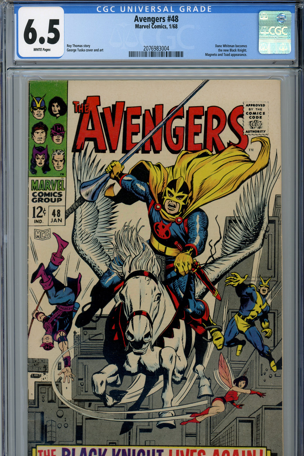 Avengers #48 CGC 6.5 1st Appearance of the New Black Knight