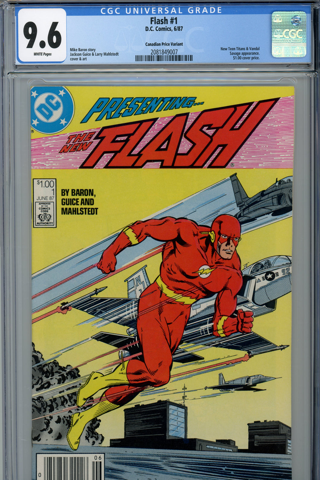 Flash #1 CGC 9.6 Canadian Price Variant