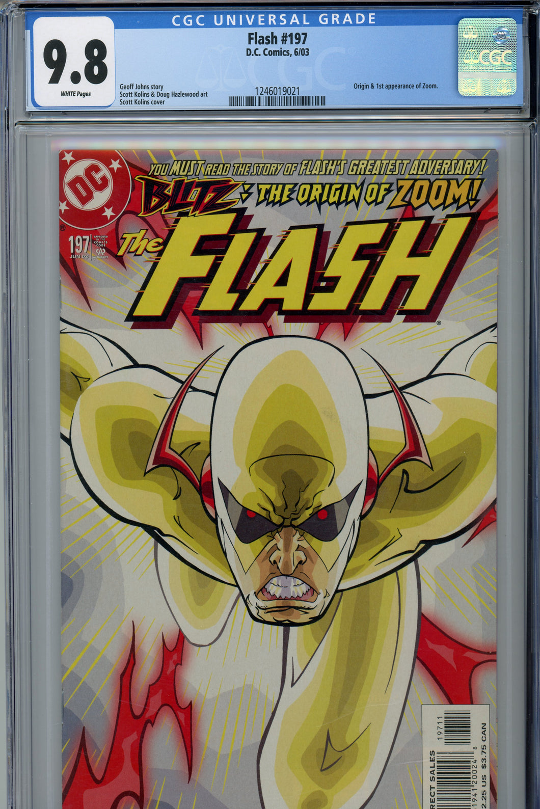 Flash #197 CGC 9.8 1st Appearance of Zoom