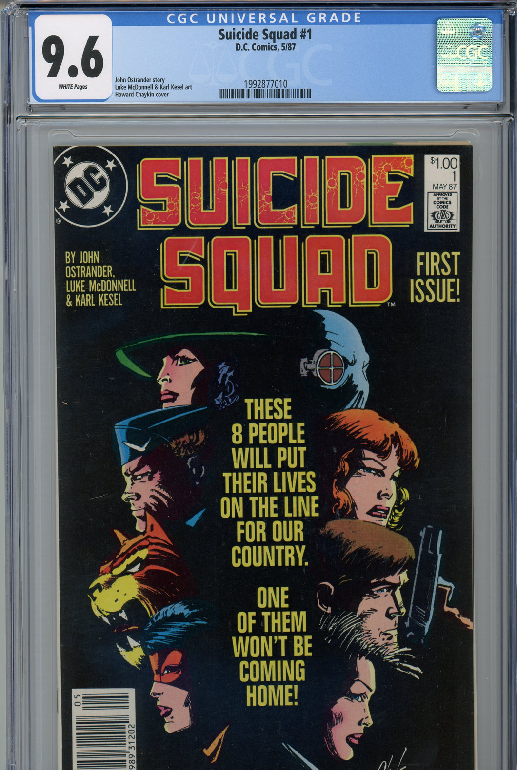 Suicide Squad #1 CGC 9.6 Canadian Price Variant