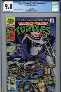 Teenage Mutants Ninja Turtles Adventures #1 CGC 9.8 3rd Print
