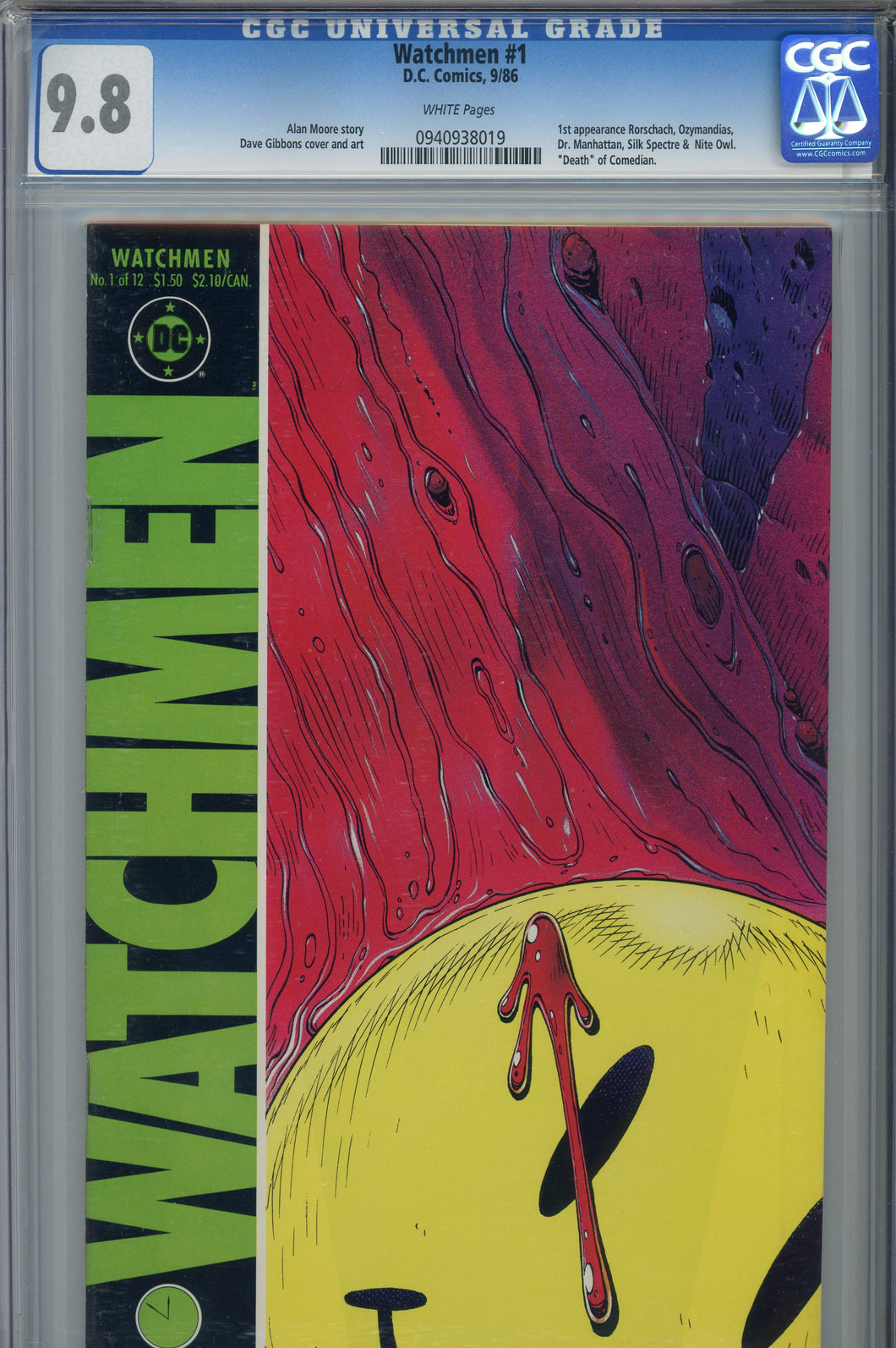 1986 Watchmen #1 CGC 9.8
