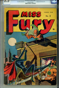 Miss Fury #2 CGC 3.5