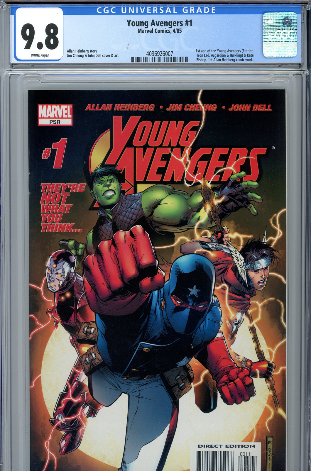 Young Avengers #1 CGC 9.8