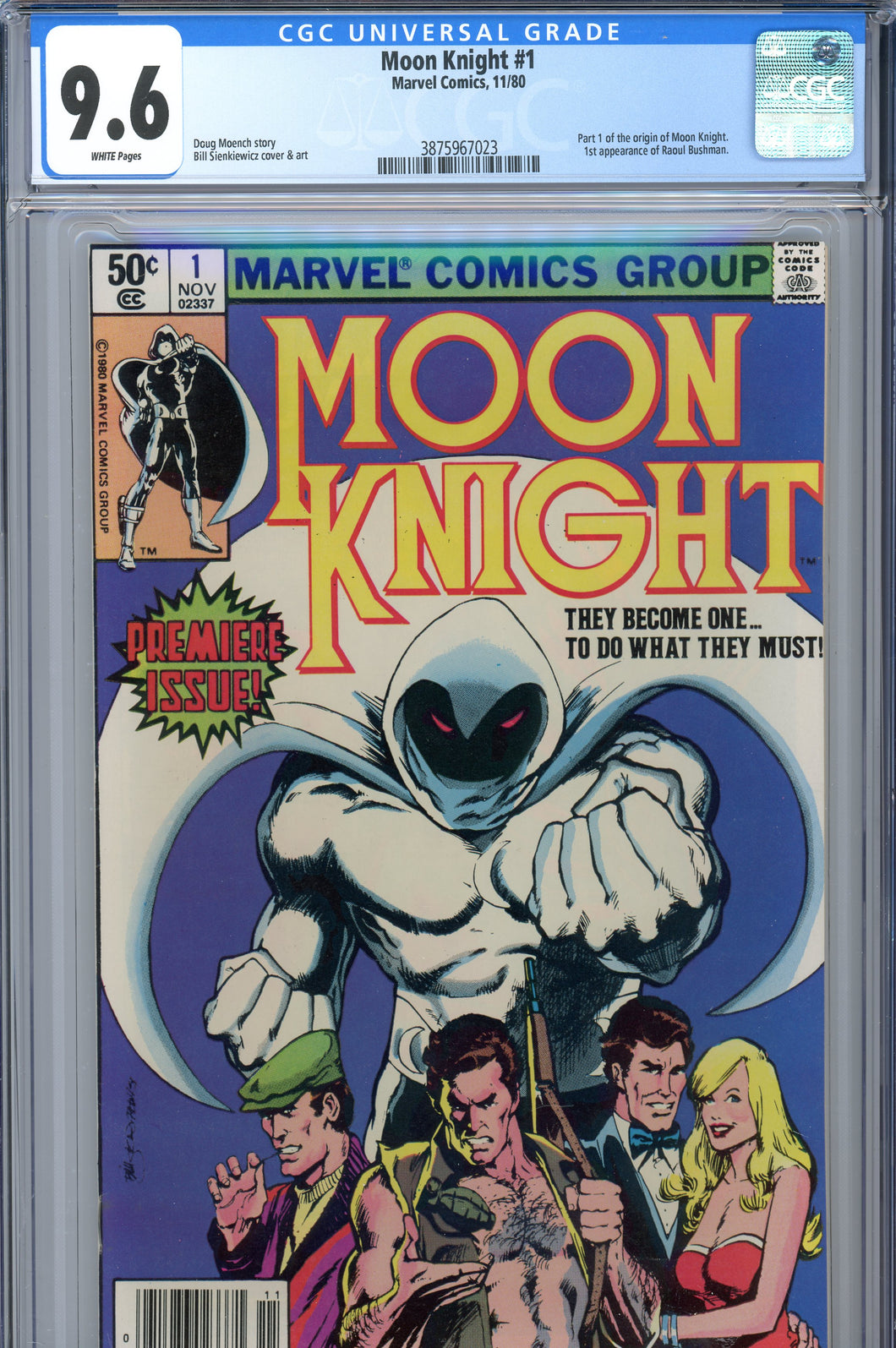 Moon Knight #1 CGC 9.6 Newsstand