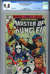 Master of Kung-Fu #115 CGC 9.8 Newsstand