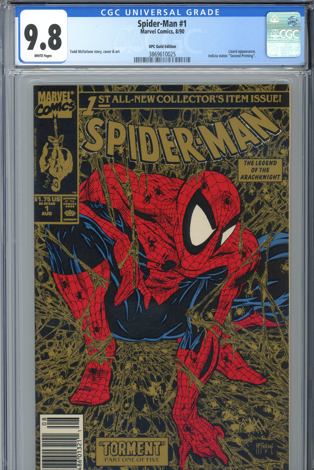 Spider-Man #1 UPC Gold Edition CGC 9.8