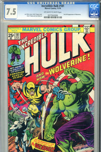 The Incredible Hulk #181 CGC 7.5 1st Wolverine
