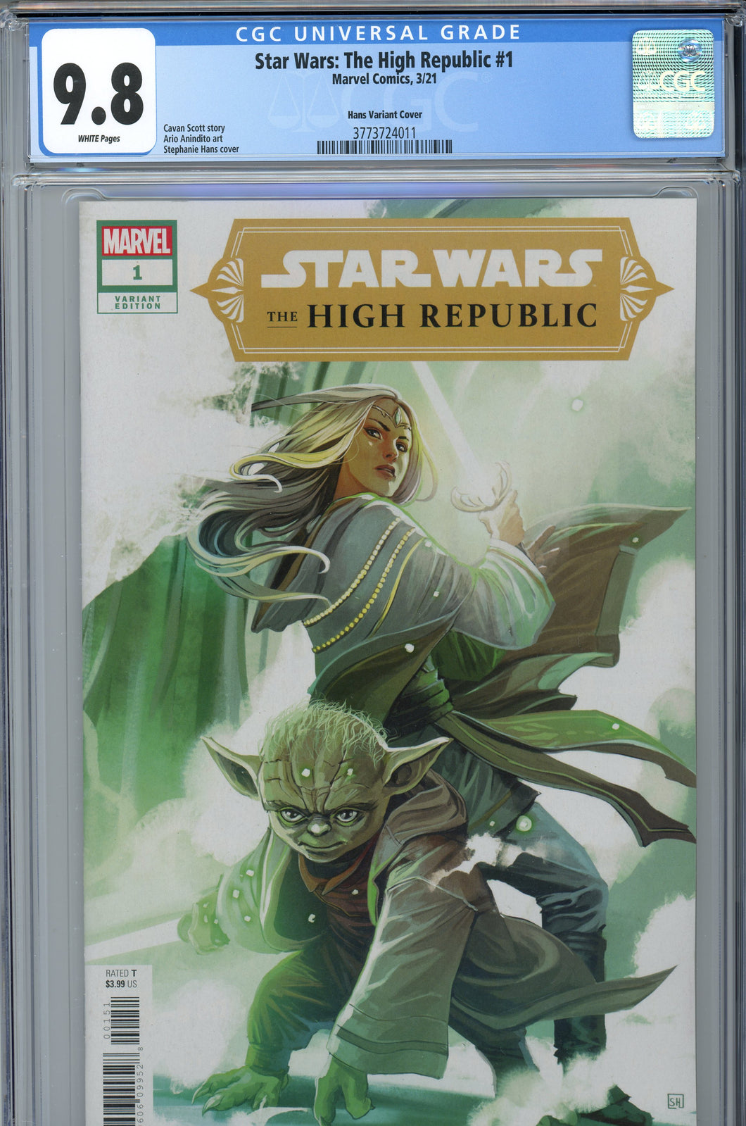 Star Wars High Republic #1 CGC 9.8 Hans Variant