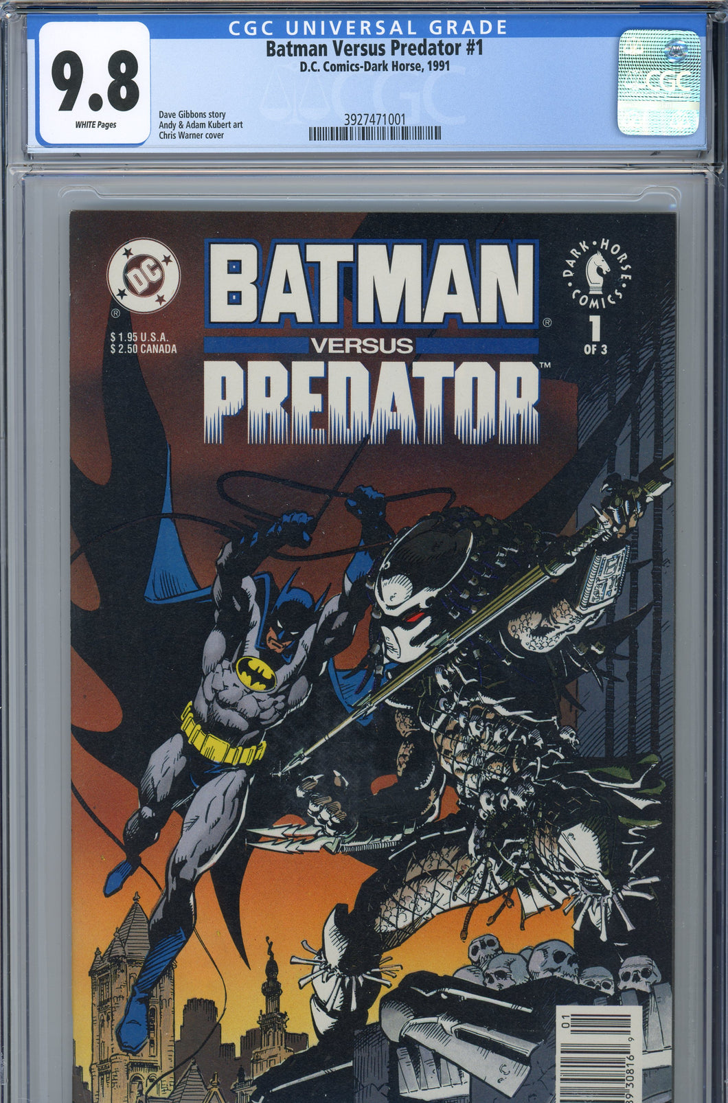 Batman Versus Predator #1 CGC 9.8 Newsstand