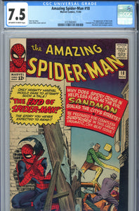 Amazing Spider-Man #18 CGC 7.5 1st Ned Leeds