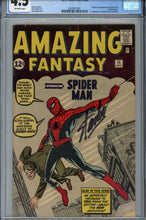 Load image into Gallery viewer, Amazing Fantasy #15 CGC 4.5 Signed Stan Lee
