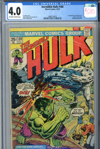 Incredible Hulk #180 CGC 4.0 1st Wolverine