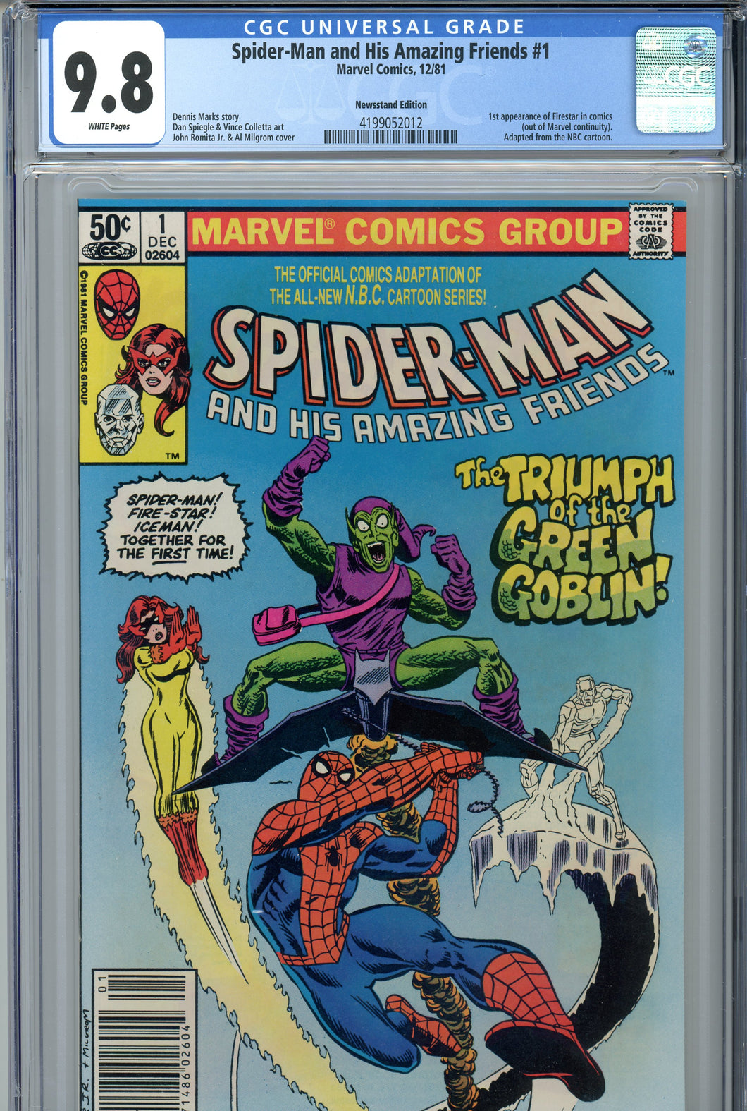 Spider-Man and His Amazing Friends #1 CGC 9.8