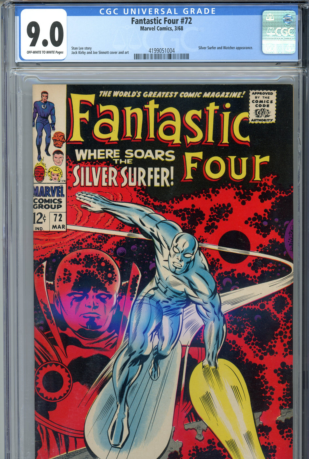 Fantastic Four #72 CGC 9.0