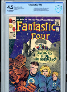 Fantastic Four #45 - CBCS 4.5 - First Inhumans