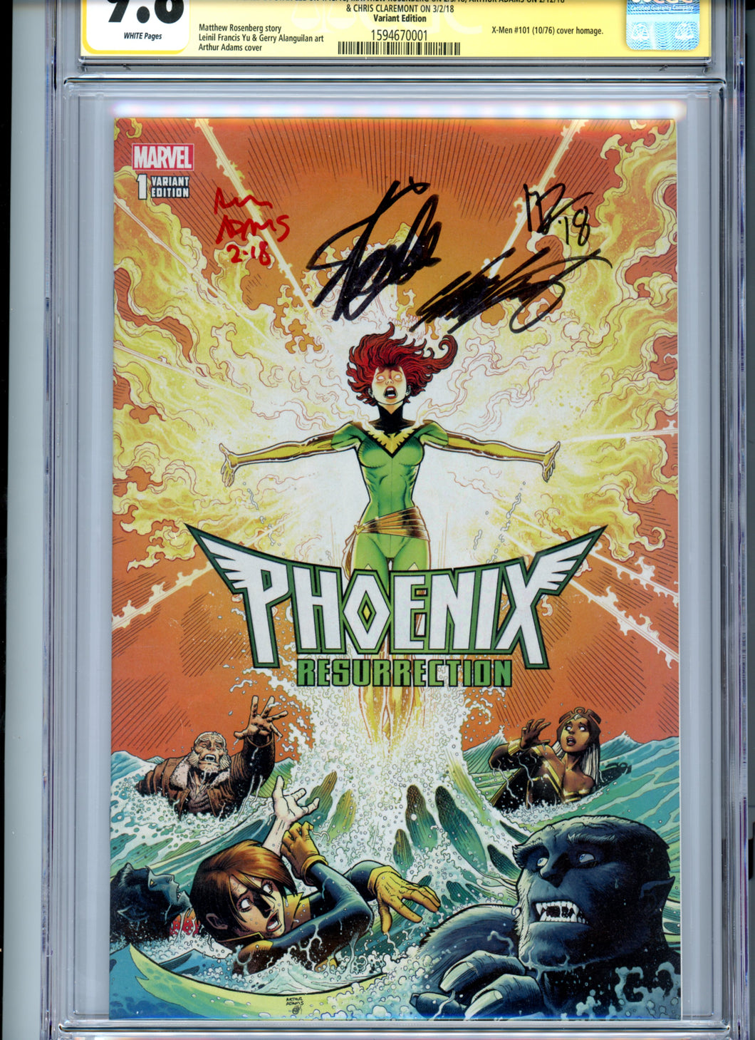 Phoenix Resurrection:  The Return of Jean Grey #1 CGC 9.8 - Signed Lee Rosenberg Adams Claremont