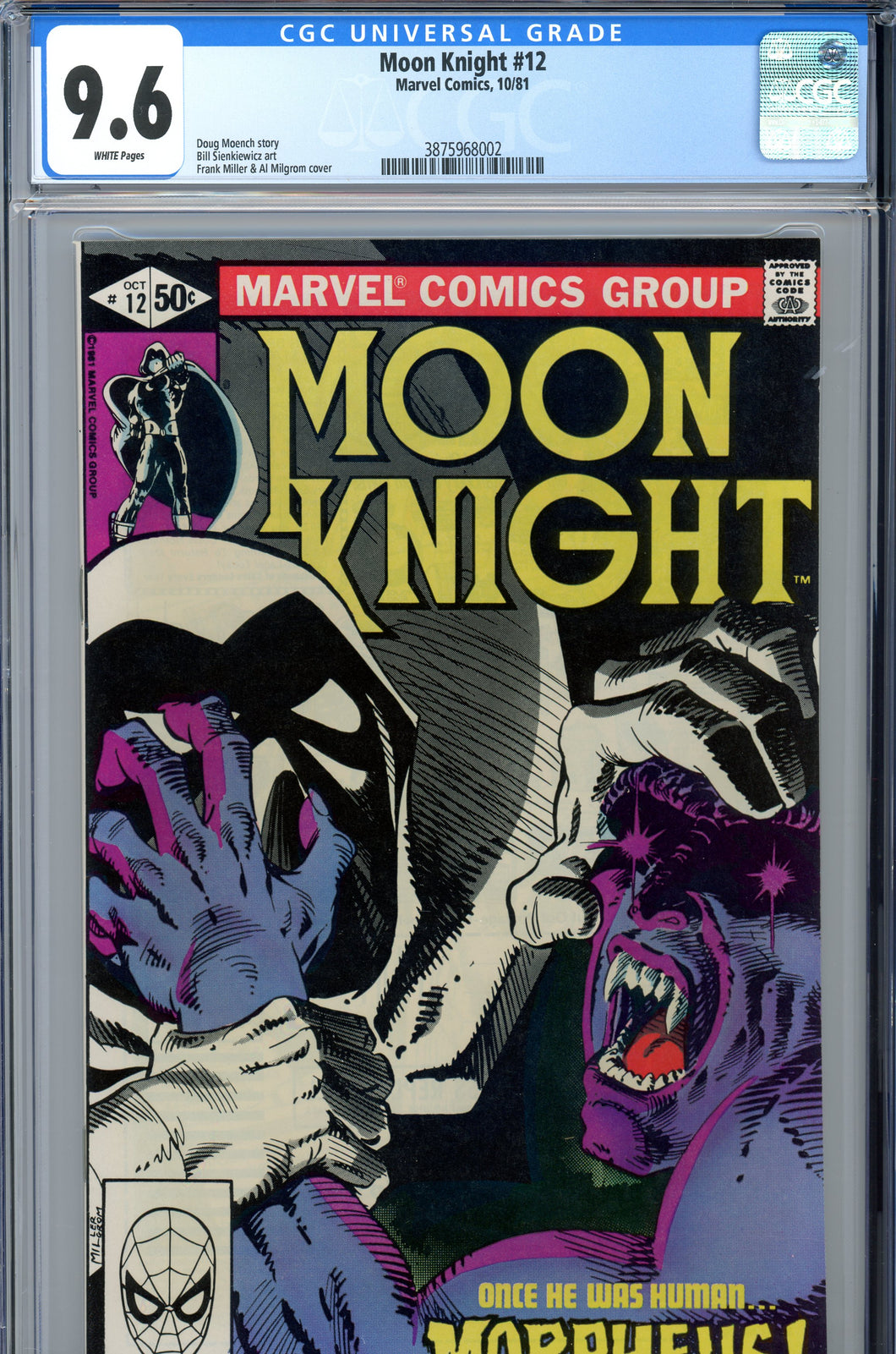 Moon Knight #12 CGC 9.6 1st Morpheus
