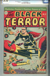 Black Terror #5 CGC 5.0 Schomburg WWII Cover