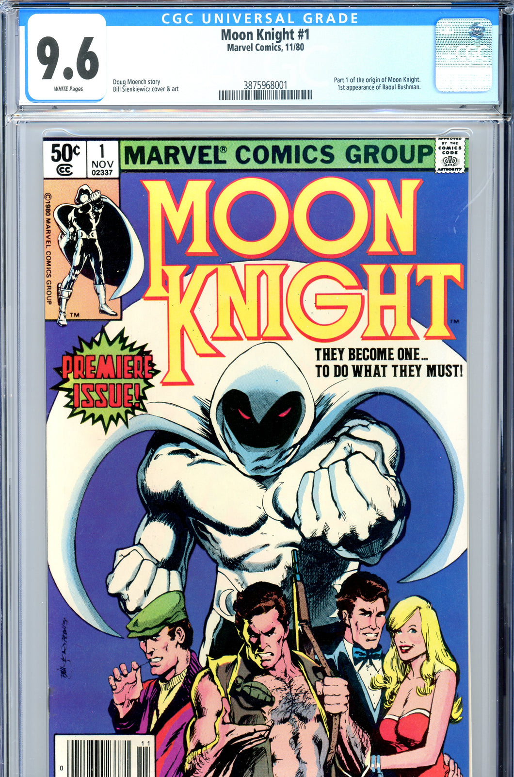 Moon Knight #1 CGC 9.6 Newsstand