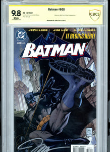 Batman #608 - HUSH - Signed Jim Lee - CBCS 9.8