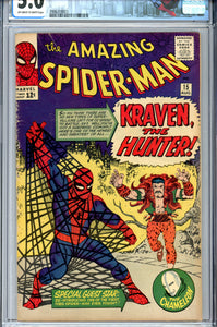 Amazing Spider-Man #15 CGC 5.0 1st Kraven
