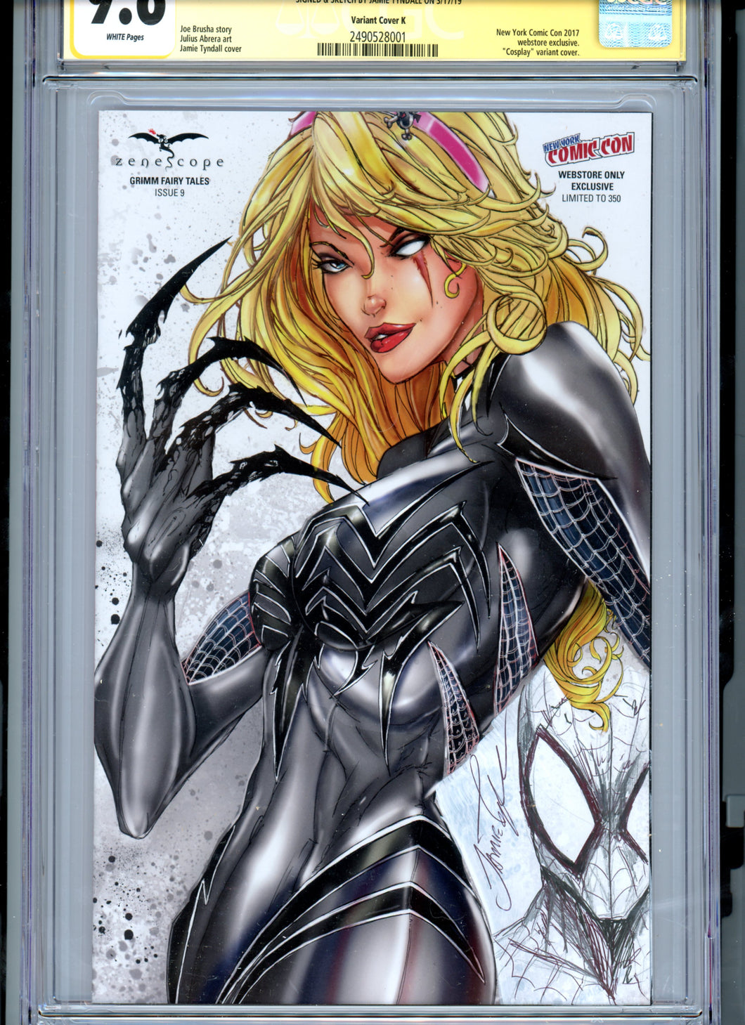 Grimm Fairy Tales v2 #9 - CGC 9.6 - Featuring a Killer Remark + Signature by Jamie Tyndall