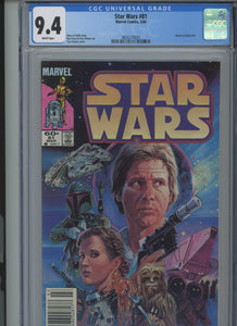 Star Wars #81 CGC 9.4 Newsstand Return of Boba Fett