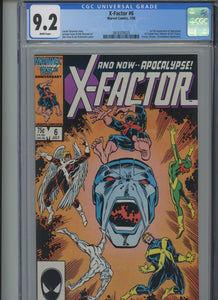 X-Factor #6 CGC 9.2 1st Apocalypse
