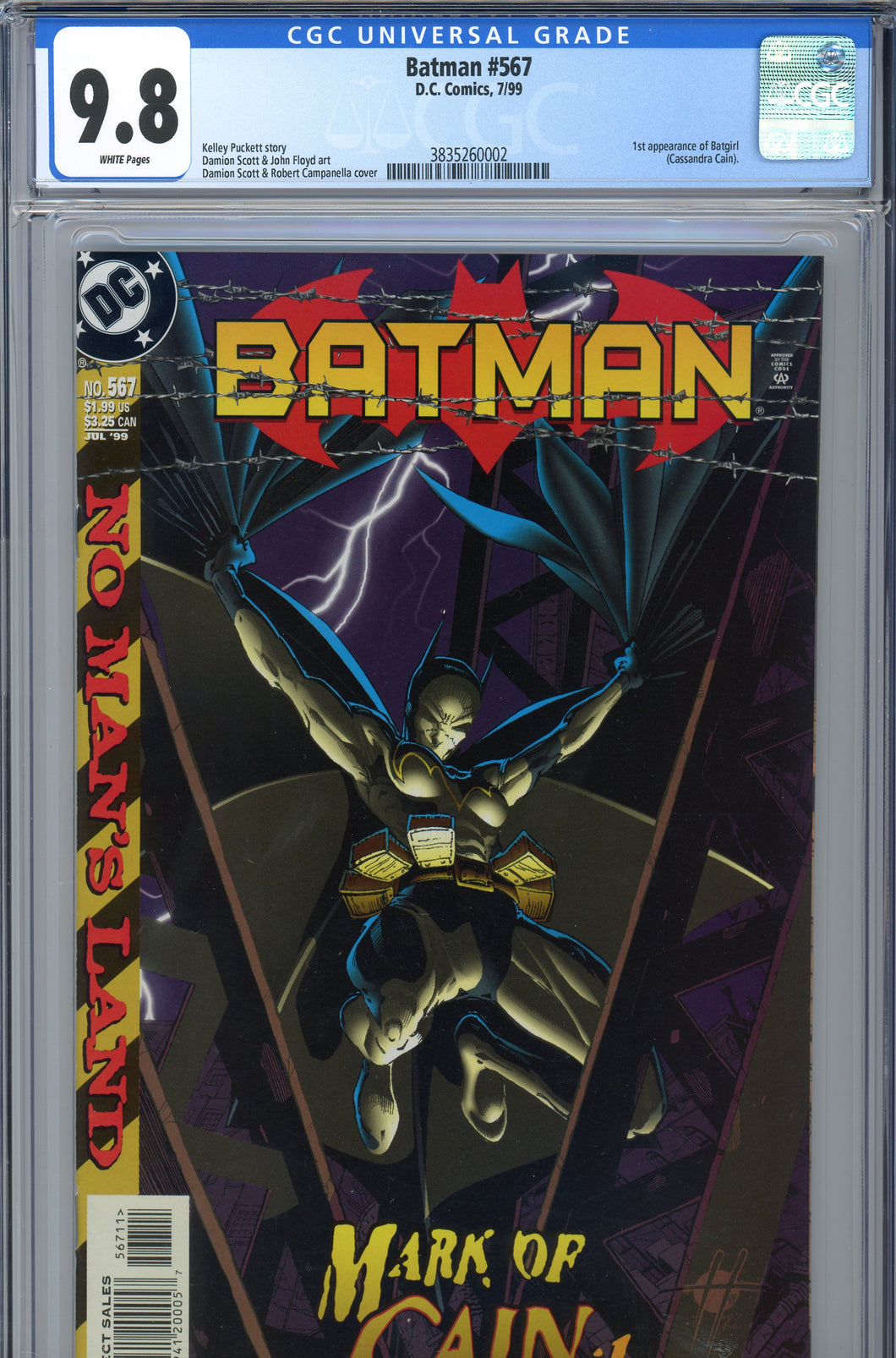 Batman #567 CGC 9.8 1st Cassandra Cain