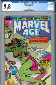 Marvel Age #76 CGC 9.8