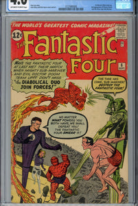 Fantastic Four #6 CGC 4.0 1st Marvel Villain Team-up