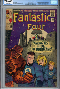 Fantastic Four #45 CGC 4.5 1st Inhumans
