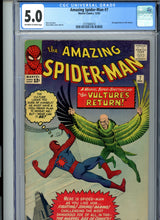 Load image into Gallery viewer, Amazing Spider-Man #7 CGC 5.0 2nd Vulture
