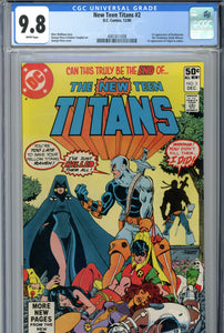 The New Teen Titans #2 CGC 9.8 1st Deathstroke