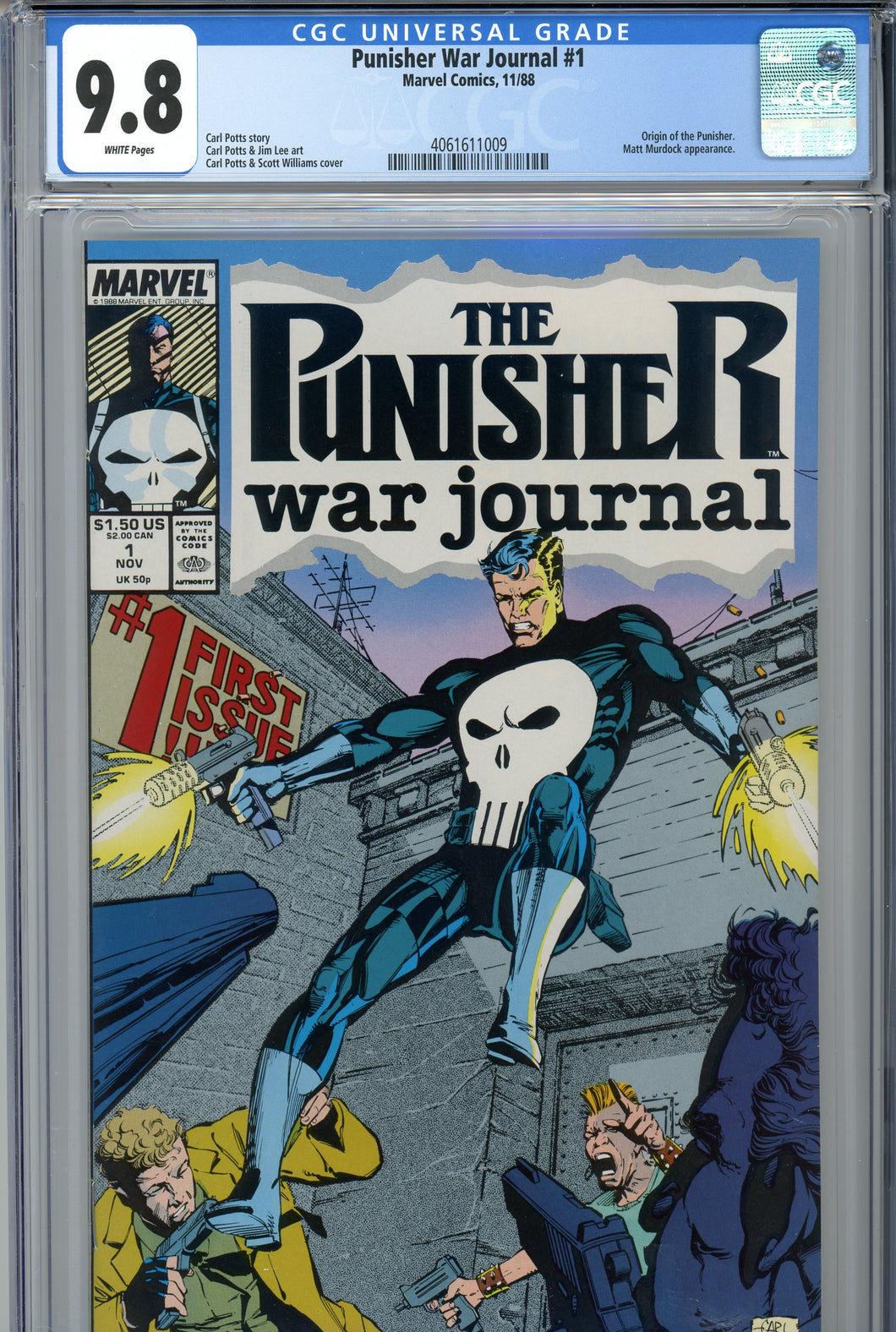 Punisher War Journal #1 CGC 9.8